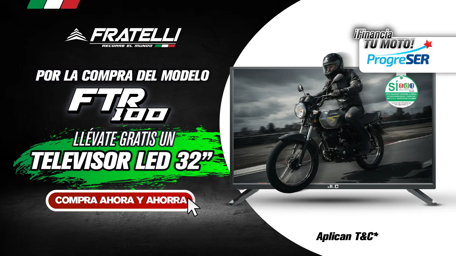 Llévate gratis un televisor led de 32”