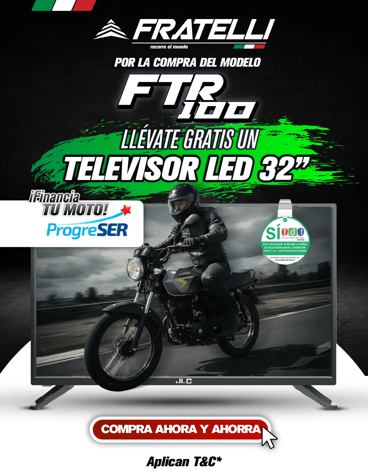 Llévate gratis un televisor led de 32”